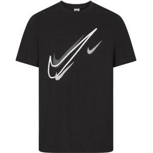 Nike - Court Swoosh-logo - T-shirt - Zwart