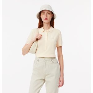 Lacoste - Slim Fit - Poloshirt - Wit - Gewassen Effect