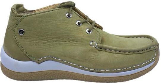 Wolky - Rosella 045261 - Veterschoenen - Grijs - Leer