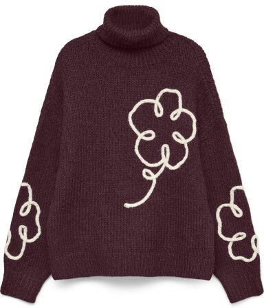 Vmfatima - Gebreide Pullover - Rolkraag - Lange Mouwen - Regular Fit