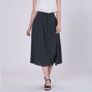 Strokenrokken - Wijd Uitlopende - Stipprintrok - 83 cm - Gemonteerde Taille