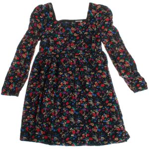 Jurk met lange mouwen en vierkante hals 484115 meisje