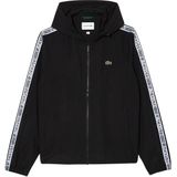 Lacoste - Trainingsjack - Zwart - Katoen - Met Capuchon