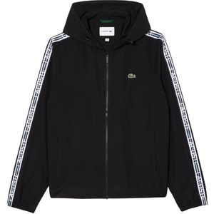 Lacoste - Trainingsjack - Zwart - Katoen - Met Capuchon