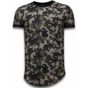 Justing Camouflaged fashionable t-shirt long fit