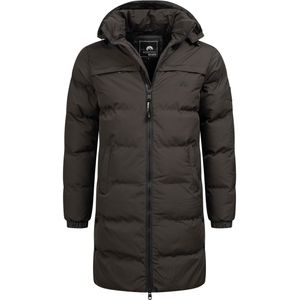 Arctic Seven - Heren Gewatteerde Winterparka - Donkergrijs