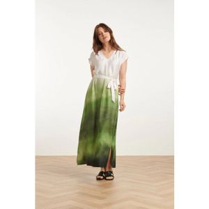 Smashed Lemon 25024 midi jurk met v-paneelombre print – |