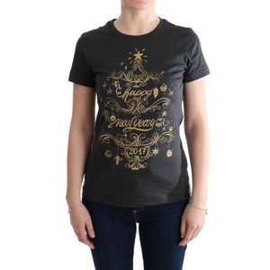 Dolce & Gabbana Dames Grijze Katoenen 2017 Motief T-Shirt