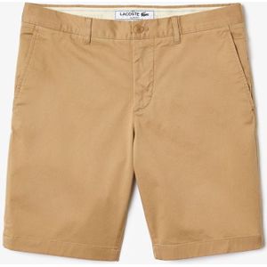 Lacoste - Slim Fit - Korte Broek - Beige - Stretch Katoen