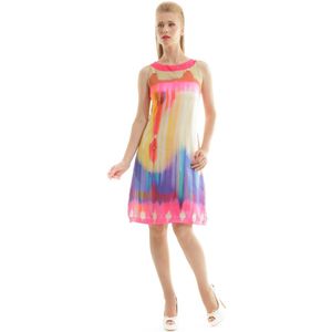 Conquista - Mouwloze Jurk - Peper - A-lijn