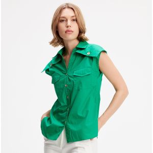 Shirt - Mouwloos - Met Flappen op Schouders