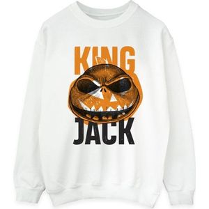 Li-cense Disney dames the nightmare before christmas king jack sweatshirt