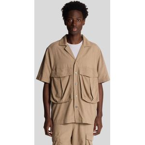Lyle & Scott - Overhemd - Woestijntaupe - Katoen en Linnen