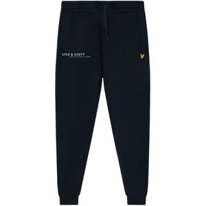 Lyle & Scott - Joggingbroek - Marineblauw - Met Gecoordineerde Print