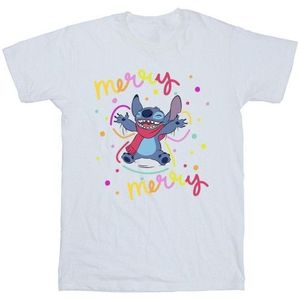 Li-cense Disney heren lilo & stitch vrolijk regenboog t-shirt