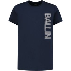 Ballin Amsterdam Jongens t-shirt side logo navy