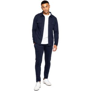 Enzo - Heren Overhemd Trainingspak Set - Navy