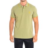 US Polo Assn. - Polo - Geel - Korte Mouwen - Contrasterende Reverskraag