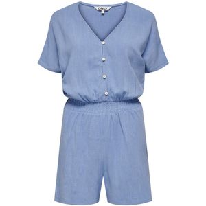 Only Onlsiesta ss linen bl playsuit pnt licht