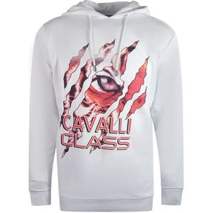 Cavalli Class - Peeking Tiger Design - Hoodie - Wit