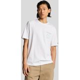 Lyle & Scott - Athletic Graphic T-Shirt - Wit - Katoen - Korte Mouwen