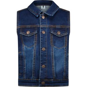 B.Nosy Meisjes gilet met teddy kraag en voering empire denim