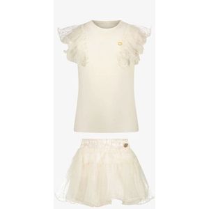 Le Chic - Nobly Tracey - Meisjes Set - Creme - 2-delige Set met Ruches