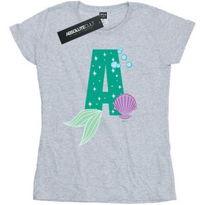 Li-cense Disney dames alfabet a is voor ariel katoenen t-shirt