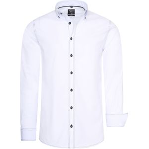 Rusty Neal - Slim Fit - Overhemd - Lange Mouwen - Contrasterende Stiksels