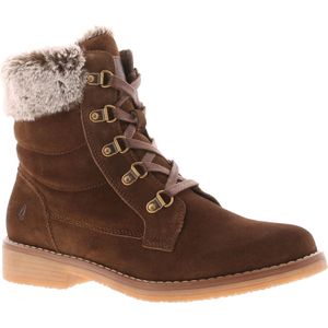 Hush Puppies - Florence - Leren Veterboots - Chocolade
