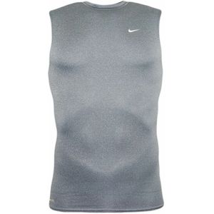 Nike - Fit Pro Vent Crew Neck - Compressie Top - Grijs - Heren