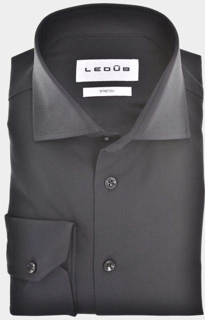 Ledub - LE24304 - Overhemd - Zwart - Lange Mouw