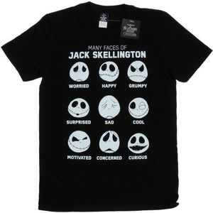 Disney Heren Nightmare Before Christmas Vele gezichten van Jack T-Shirt