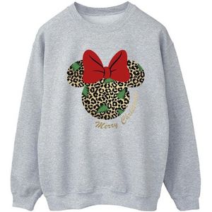 Li-cense Disney dames minnie mouse luipaard kerst sweatshirt