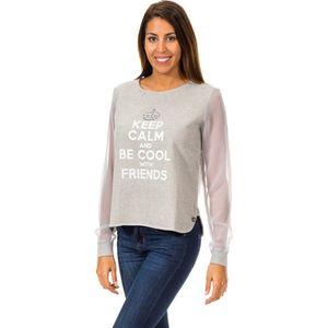 Trui met lange mouwen en ronde hals 70DML0155 vrouw