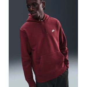 Nike - Club - Pullover Fleece Hoodie - Rood - Heren