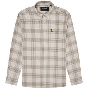 Lyle & Scott - Overhemd - Beige - Flanellen - Lange Mouwen