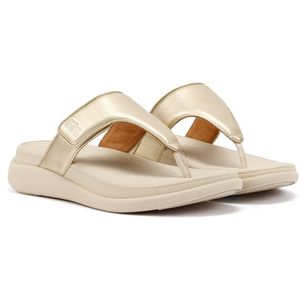 FitFlop - F-Mode Go - Sandalen - Goud - Verstelbare Flatform