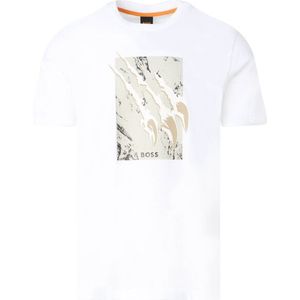 Boss Orange - Te Animali - T-shirt - Wit - Korte Mouw