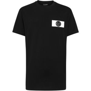 Plein Sport - Global Express Edition - T-shirt - Zwart - Ronde Hals - Katoen