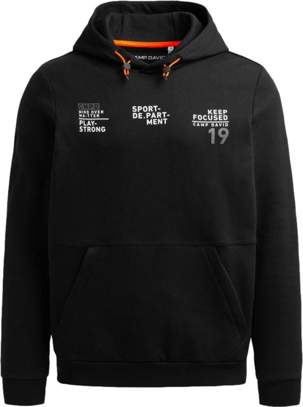 CAMP DAVID Sweatshirt  grijs / zwart / wit