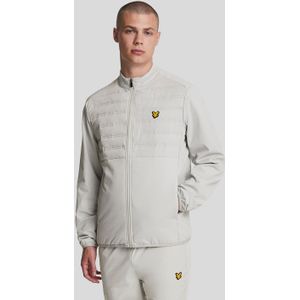 Lyle & Scott - Sport Hybrid Dubbel Baffle Jacket - Grijs - Tussenjas