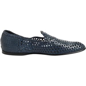 Dolce & Gabbana - Loafers - Blauw - Woven Leather