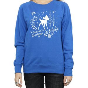 Li-cense Disney dames bambi kerstgroeten sweatshirt