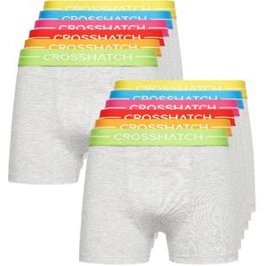 Crosshatch - Boxershorts - Grijs - 12 Pack