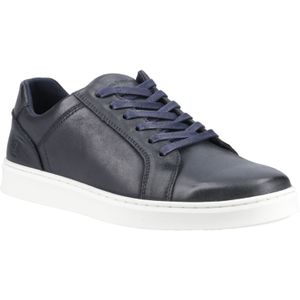 Hush Puppies - Madden - Sneakers - Marineblauw - Van Leer