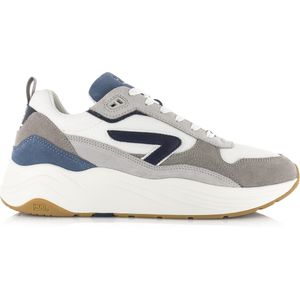 Hub  Glide white/navy/elemental blue/gum lage sneakers heren