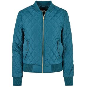 Urban Classics Dames diamond nylon gewatteerd jasje
