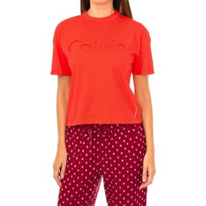 Calvin Klein - T-shirt - Rood - Korte Mouwen