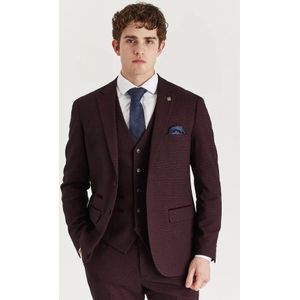 Heren - Wijnkleurig - Prince of Wales - Blazer
